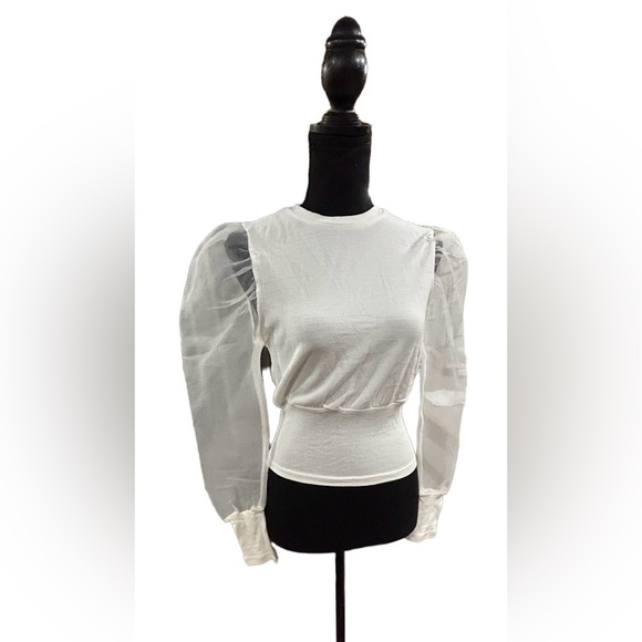🔥NWT! NASTY GAL “SHEAR COMES OUR GIRL” WHITE CROPPED KNIT SWEATER! 🔥 - Picture 5 of 15